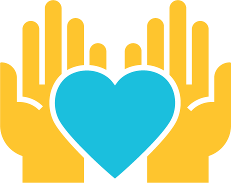 icon showing giving hands